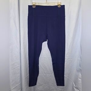 G197. Buff Bunny Collection 7/8 Leggings in Navy Blue - Size XXL